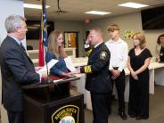 Brandon Gurley is sworn in as Police Chief